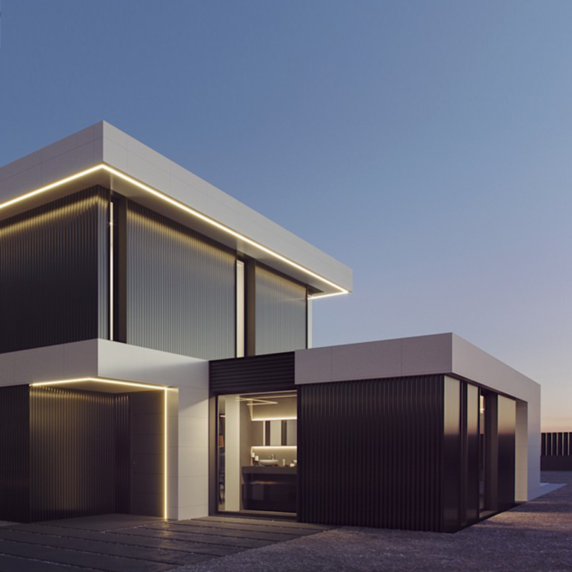 Maison Luminé - Design lumineux avec volumes généreux