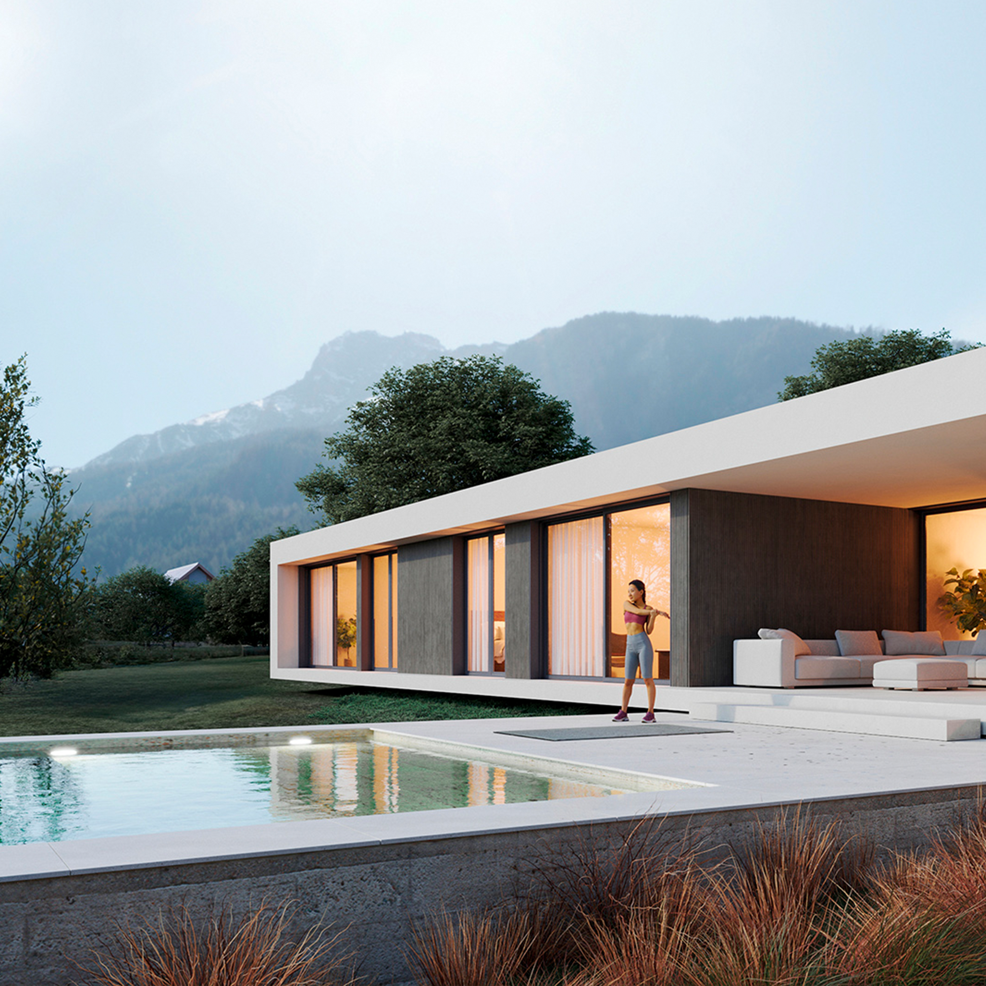 Maison Terra Nova EcoBuild - architecture contemporaine avec terrasse et bardage bois